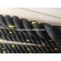 Cordas de batalha de poder de treinamento de ginásio crossfit coberto de nylon